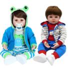 Bebe Reborn Gêmeos Menino Corpo Silicone New Happy