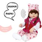 Bebe Reborn Girafa Que Fala Chora Corpo de Vinil Siliconado