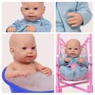 Bebe Reborn Homem Com Carrinho Vinil Siliconado Carequinha