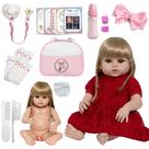 Bebe Reborn Loira Cabelo Longo Enxoval Completo Vários Itens Bebe Reborn Loira Cabelo Longo Enxoval Completo Vários Itens