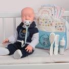 Bebê Reborn Marinheiro com Bolsa Azul e Roupinha Completa
