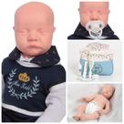 Bebê Reborn Marinheiro com Bolsa Azul e Roupinha Completa