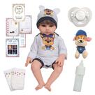 Bebê Reborn Masculino 46cm Patrulha Canina Com Acessórios