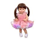 Bebe Reborn Menina 100% Silicone 57 Cm - Ester