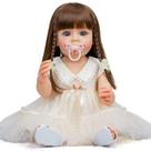 Bebe Reborn Menina 100% Silicone 57 Cm - Jade
