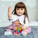 Bebe Reborn Menina 100% Silicone 57 Cm - Laura