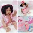 Bebê Reborn Menina 100% Silicone Negra + Enxoval Completo