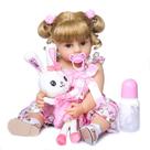 Bebe Reborn Menina Boneca 100% Silicone- Elisa