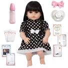 Bebe Reborn Menina Gatinha Morena Completa + Vários Itens