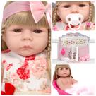 Bebe Reborn Menina Linda Enxoval Completo Corpo de Vinil Bebe Reborn Menina Linda Enxoval Completo Corpo de Vinil