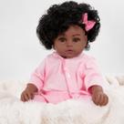Bebe Reborn Menina Negra Corpo 100% Silicone Saída de Banho