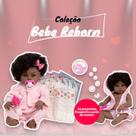 Bebe Reborn Menina Negra Corpo 100% Silicone Saída de Banho