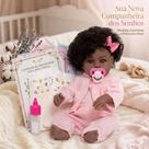 Bebe Reborn Menina Negra Corpo 100% Silicone Saída de Banho