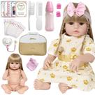 Bebê Reborn Menina Princesa 100 % Silicone Lindos Acessórios