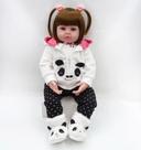 Bebê Reborn Menina Realista 100% Silicone 47cm - Sara