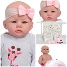 Bebe Reborn Menina Recém Nascida Roupa Girafinha Pelúcia