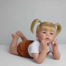 Bebê reborn menina silicone pode molhar com acessórios