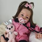 Bebê Reborn Menina, Tecido, Enxoval Completo