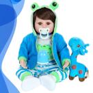 Bebê Reborn Menino Corpo de Silicone pode dar Banho NewHappy