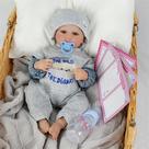 Bebe Reborn Menino - Oliver 45 cm Corpo 100% Vinil Bebe Reborn Menino - Oliver 45 cm Corpo 100% Vinil