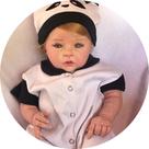 Bebê Reborn Menino Principe Enxoval Panda Siliconado