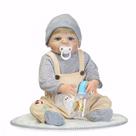 Bebê Reborn Menino Realista 100% Silicone 57cm - João