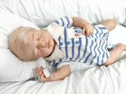 Bebê Reborn, Menino, Realista, Perfeito, Enxoval completo 12 itens, 50cm de Altura
