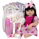 Bebê Reborn Morena Baby Alive Silicone Real Enxoval Completo