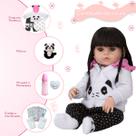 Bebe Reborn Morena Princesa Panda Corpo 100% Vinil 30 Frases