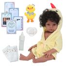 Bebê Reborn Negro Cabelo Cacheado Com Kit Acessórios Bebê Reborn Negro Cabelo Cacheado Com Kit Acessórios