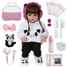 Bebê Reborn Panda Linda Olho Castanho Barata Com Kit Chupeta Bebê Reborn Panda Linda Olho Castanho Barata Com Kit Chupeta
