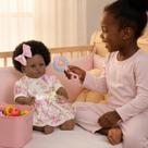Bebe Reborn Preta Gatinha Menina 100% Silicone Vários Itens