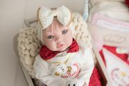 Bebê Reborn Princesa Boneca Senta Silicone