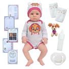 Bebê Reborn Princesa Corpo 100% Silicone Com Pelúcia e Itens