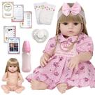 Bebê Reborn Princesa Fada Madrinha 100 % Silicone Acessórios