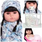 Bebe Reborn Princesa Valentina 46cm Macacão Unicórnio Fofo