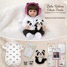 Bebê Reborn Realista De Silicone Girafinha Banho 9 Itens