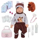 Bebe Reborn Realista Fio a Fio Roupa Capivara Envio Imediato