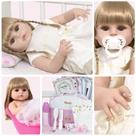 Bebe Reborn Realista Loira Enxoval Completo Kit 20 Itens