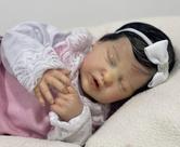 Bebê reborn realista menina premium bate coração