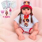 Bebe Reborn Realista Menina Silicone Pode Dar Banho