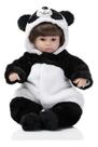 Bebê Reborn Realista Panda 47cm Npk