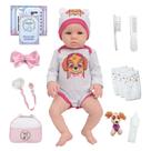 Bebe Reborn Realista Princesa Silicone Patrulha Canina Itens