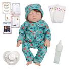 Bebe Reborn Recém Nascido Fio a Fio Com Kit Itens Pode Banho