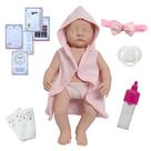 Bebê Reborn Saída de Banho Premium Brinquedo Presente