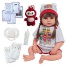 Bebe Reborn Silicone Princesa Pode Molhar Com Pelúcia Itens