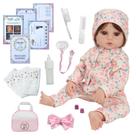 Bebe Reborn Valentina Fio a Fio Corpo Silicone Completo