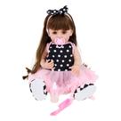 Bebê Sweetie Reborn Roupa Bailarina Bolinhas Sapatilha 55cm