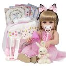 Bebe Tipo Reborn Menina Bailarina Princesa Com 22 Acessórios Bebe Tipo Reborn Menina Bailarina Princesa Com 22 Acessórios