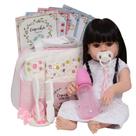 Bebe Tipo Reborn Menina Linda Cabelo Longo Com Vários Itens Bebe Tipo Reborn Menina Linda Cabelo Longo Com Vários Itens